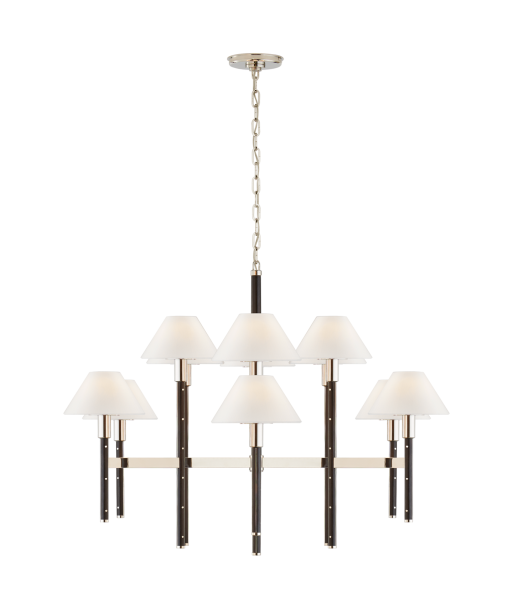 Radford Large Nickel Chandelier Véritable concentré