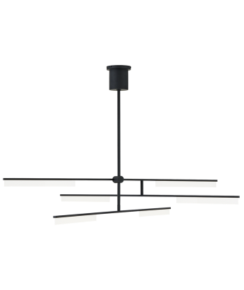 Klee 6-Light Black Chandelier de pas cher