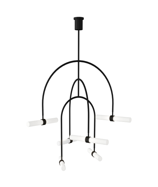 Calumn 6-Light Black Chandelier des créatures d'habitude