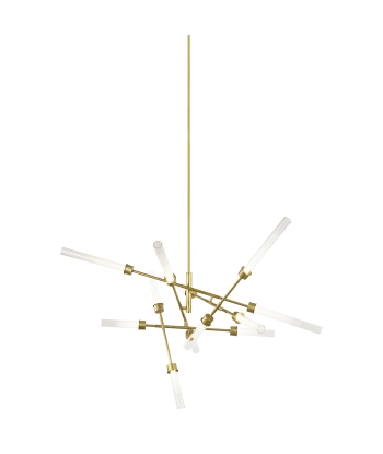 Linger 12-Light Brass Chandelier français