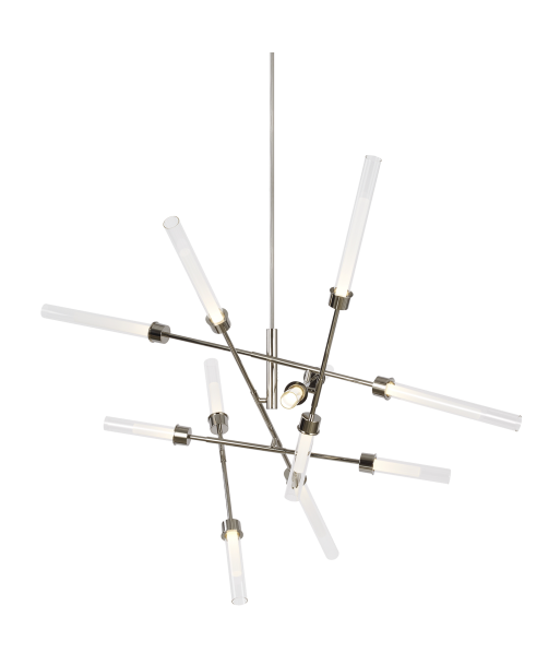 Linger 12-Light Nickel Chandelier Par le système avancé 