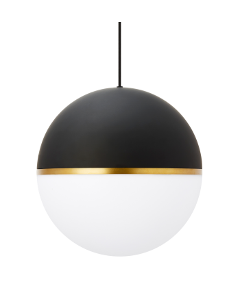 Akova Grande Pendant Lamp Matt Black/Brass brillant des détails fins