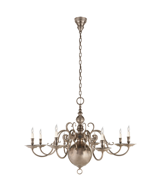 Lillianne Single Silver Chandelier solde