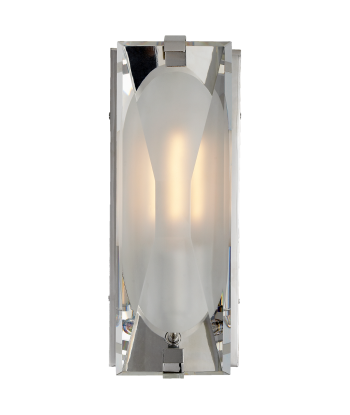 Castle Peak Small Bath Nickel Wall Lamp en linge