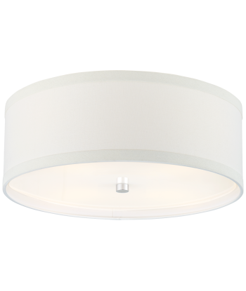 Walker Medium Ceiling Light Cream Silver / Linen de France