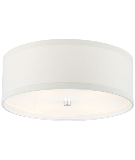 Walker Medium Ceiling Light Cream Silver / Linen de France