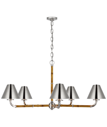 Dalfern Large Nickel Chandelier with Nickel Lampshade vente chaude votre 