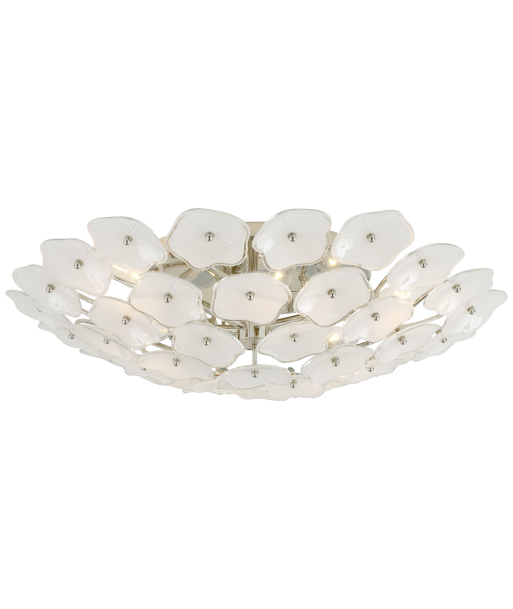 Leighton Large Ceiling Light Cream / Nickel votre