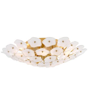 Leighton Large Ceiling Light Cream / Brass acheter