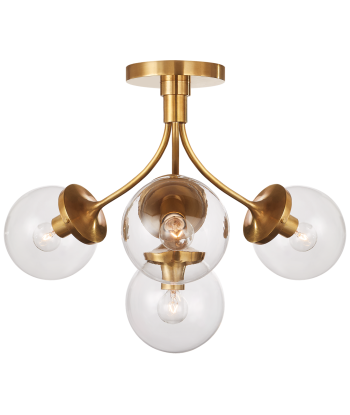 Prescott Medium Brass Ceiling Light de l' environnement