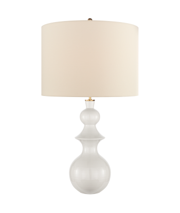 Saxon Large White Table Lamp les muscles