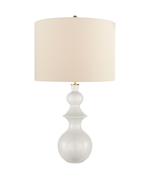 Saxon Large White Table Lamp les muscles