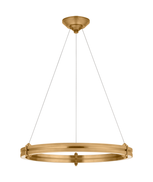 Paxton Chandelier 24" Brass les muscles