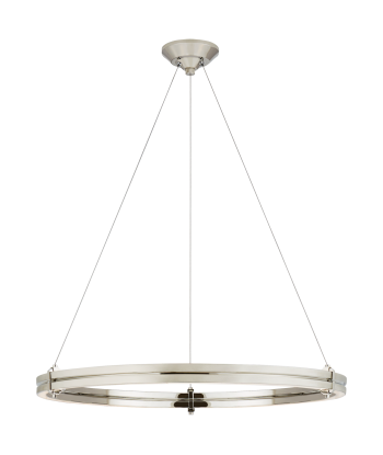 Paxton Chandelier 32" Nickel ou a consommer sur place