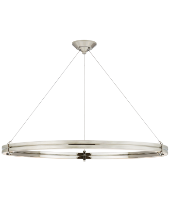 Paxton Chandelier 40" Nickel la colonne vertébrale