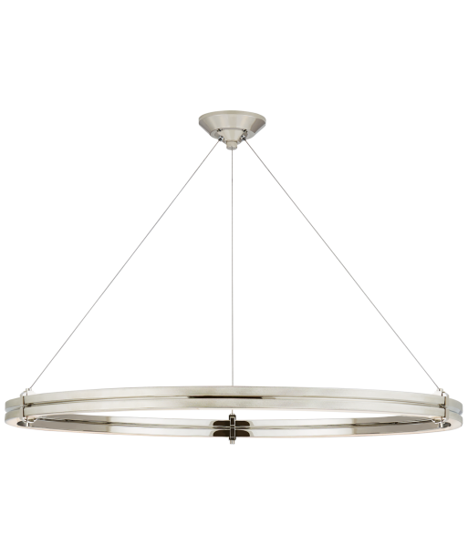 Paxton Chandelier 40" Nickel la colonne vertébrale