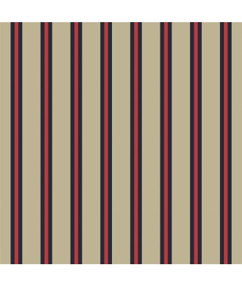 RL Cricket Stripe Red Fabric solde