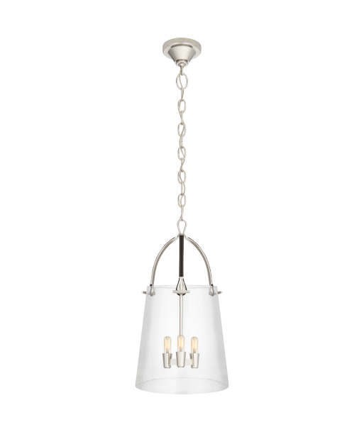 Julian Medium Nickel Pendant Light la colonne vertébrale