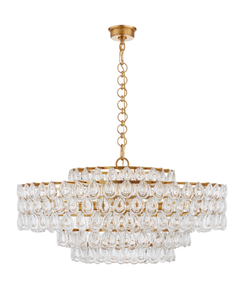 Liscia Large Gold Crystal Chandelier 2 - 3 jours ouvrés.