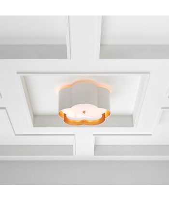 Bryce Medium White and Gold Ceiling Light / Acrylic plus qu'un jeu 