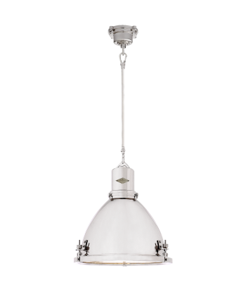 Fulton Medium Nickel Pendant Light en ligne