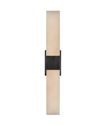 Covet Double Box Alabaster Wall Lamp - Bronze pas chere