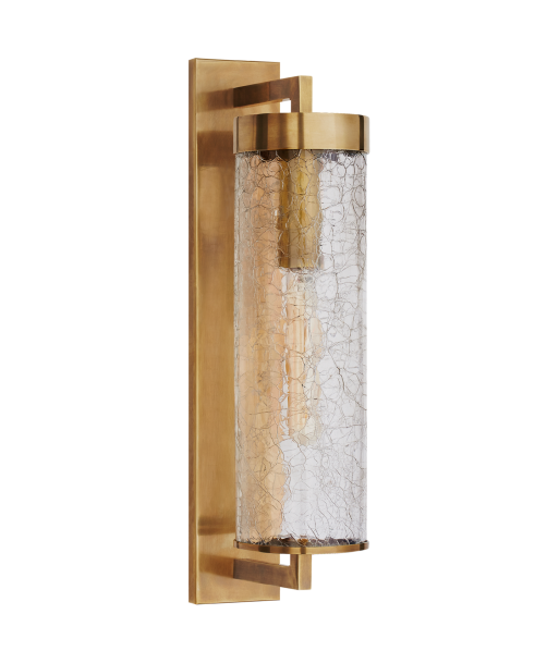 Outdoor wall light Liaison Large Brass Crackled glass du meilleur 