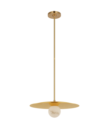 Pertica Pendant Lamp 18'' Alabaster Brass chez Cornerstreet bien 