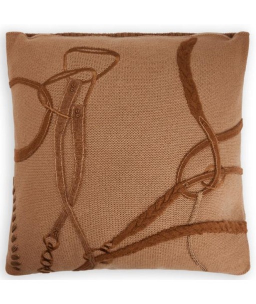 Equestrian Tricot Cushion Camel Véritable concentré