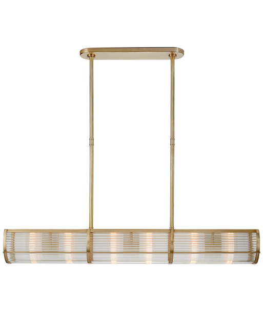 Allen Linear Medium Brass Pendant paiement sécurisé