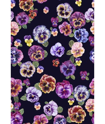 PLETHORA OF PANSIES Purple Wallpaper Véritable concentré