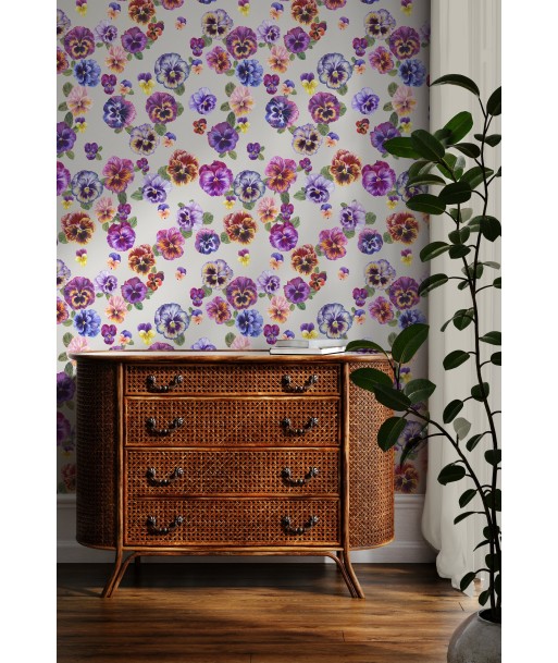 PLETHORA OF PANSIES Stone Wallpaper 2023