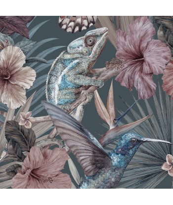 EXOTICA Dusky Petrol Wallpaper JUSQU'A -70%! 