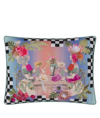 Mosaic Twin Flowers Cushion Amélioration de cerveau avec