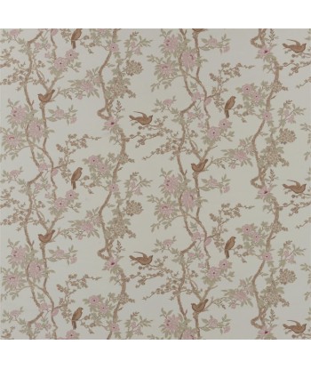 Fabric RL Marlowe Floral Silk Latte en linge