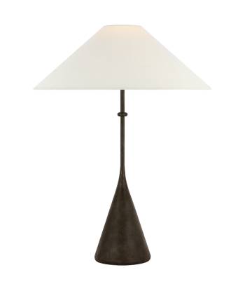 Armato Table Lamp Small Model - Black Ceramic and Linen Le MVP de beaucoup