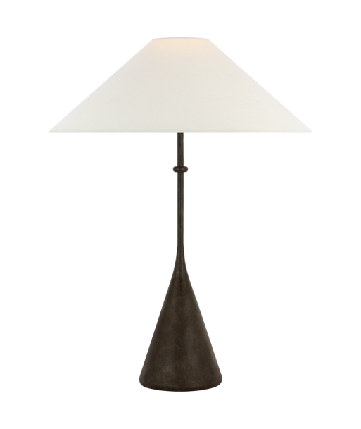 Armato Table Lamp Small Model - Black Ceramic and Linen Le MVP de beaucoup