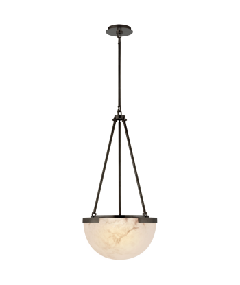 Melange Pendant Light Elongated Small Brass basket pas cher