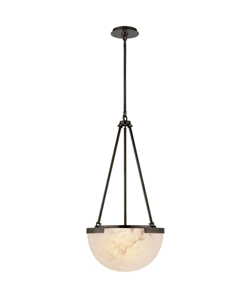 Melange Pendant Light Elongated Small Brass basket pas cher