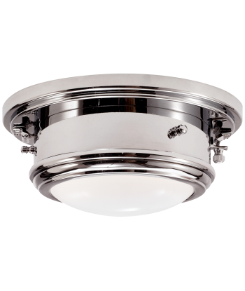 Porthole Small Nickel Ceiling Light de la marque