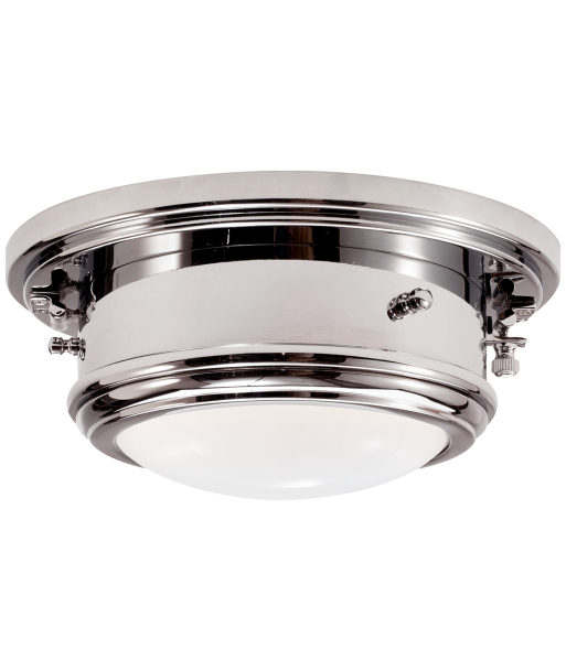 Porthole Small Nickel Ceiling Light de la marque