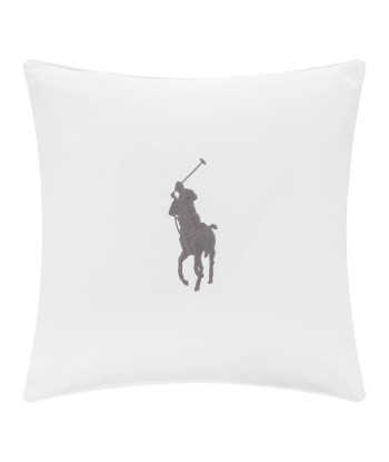 Coussin Blanc Pony Gris Galet 2024