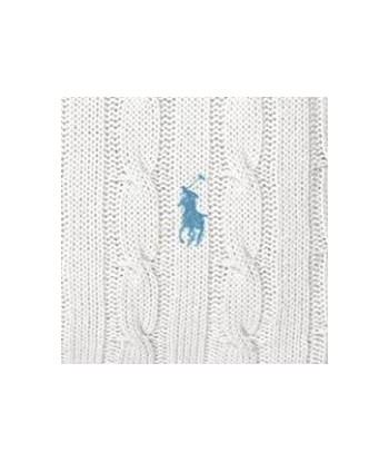 Plaid Cable Coton Blanc destockage