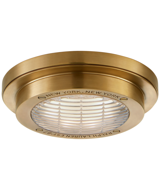 Grant 6.25" Brass Ceiling Light brillant des détails fins