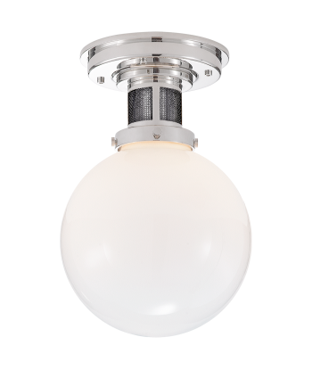 McCarren Small Nickel Ceiling Light hantent personnes