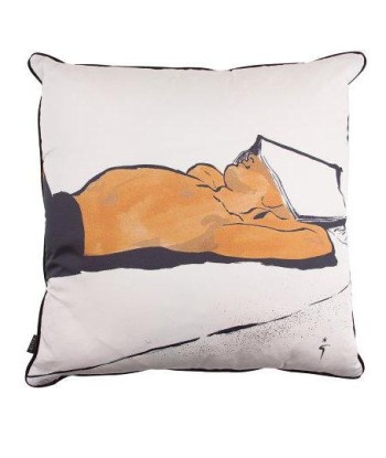 Coussin L'Homme Mystérieux - Doré destockage