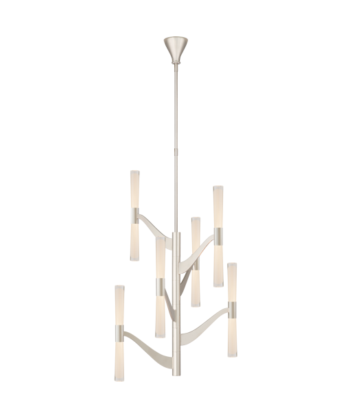 Brenta Medium Nickel Chandelier vous aussi creer 