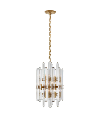 Bonnington Tall Brass Chandelier solde