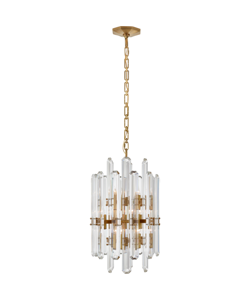 Bonnington Tall Brass Chandelier solde