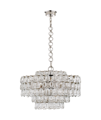 Liscia Medium Nickel Chandelier Comparez plus de prix